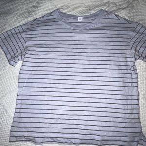 Striped pastel purple t-shirt